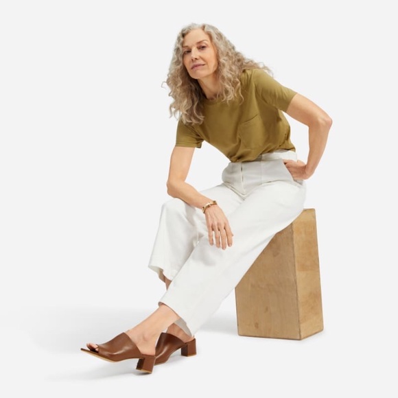 EVERLANE The Leather Mule Sandal In Chocolate 8 - Picture 16 of 16